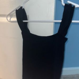 Garage plain black tank (size s)